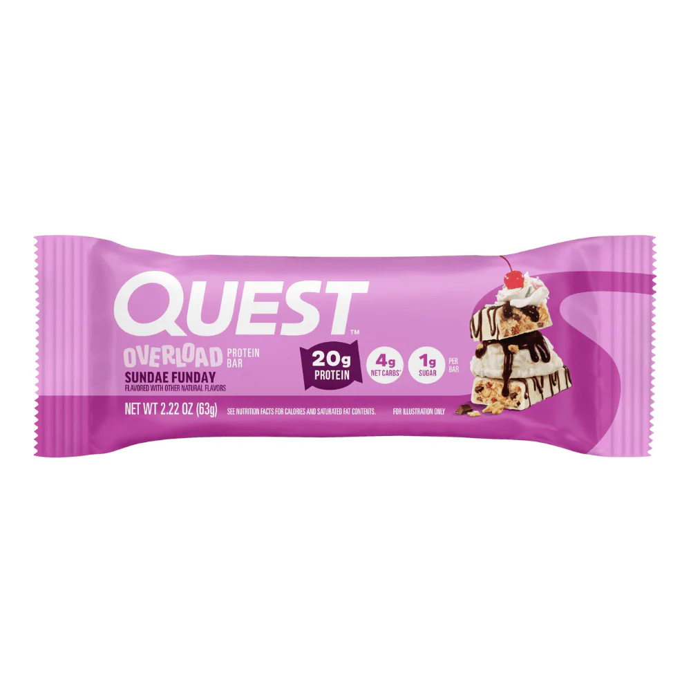 Quest Nutrition Overload Protein Bar Sundae Funday 63g