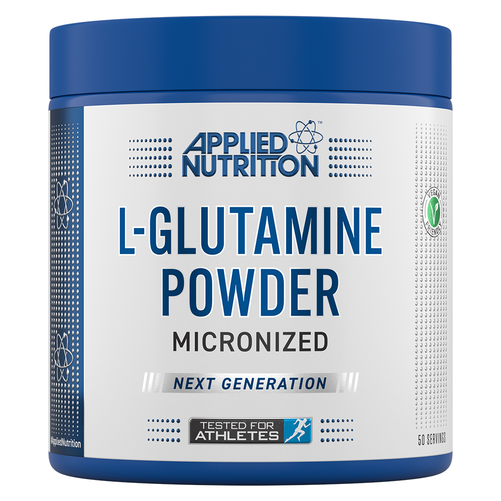 Applied Nutrition L Glutamine Powder Micronized, Unflavored, 250 Gm, Muscle recovery support