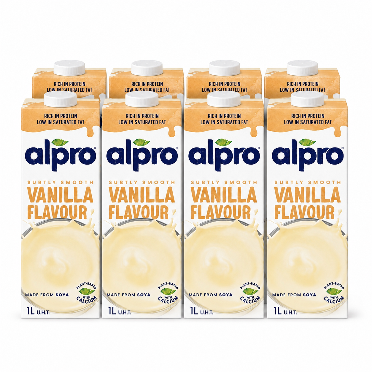 (Box of 8) Alpro Soya drink Vanilla flavor 1L