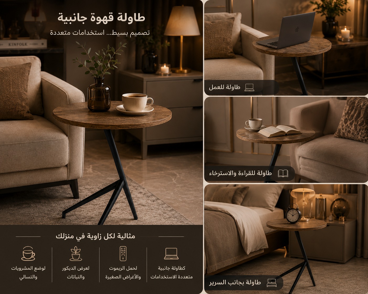  طاولة القهوة الجانبية “أوربان إيدج” – Urban Edge 