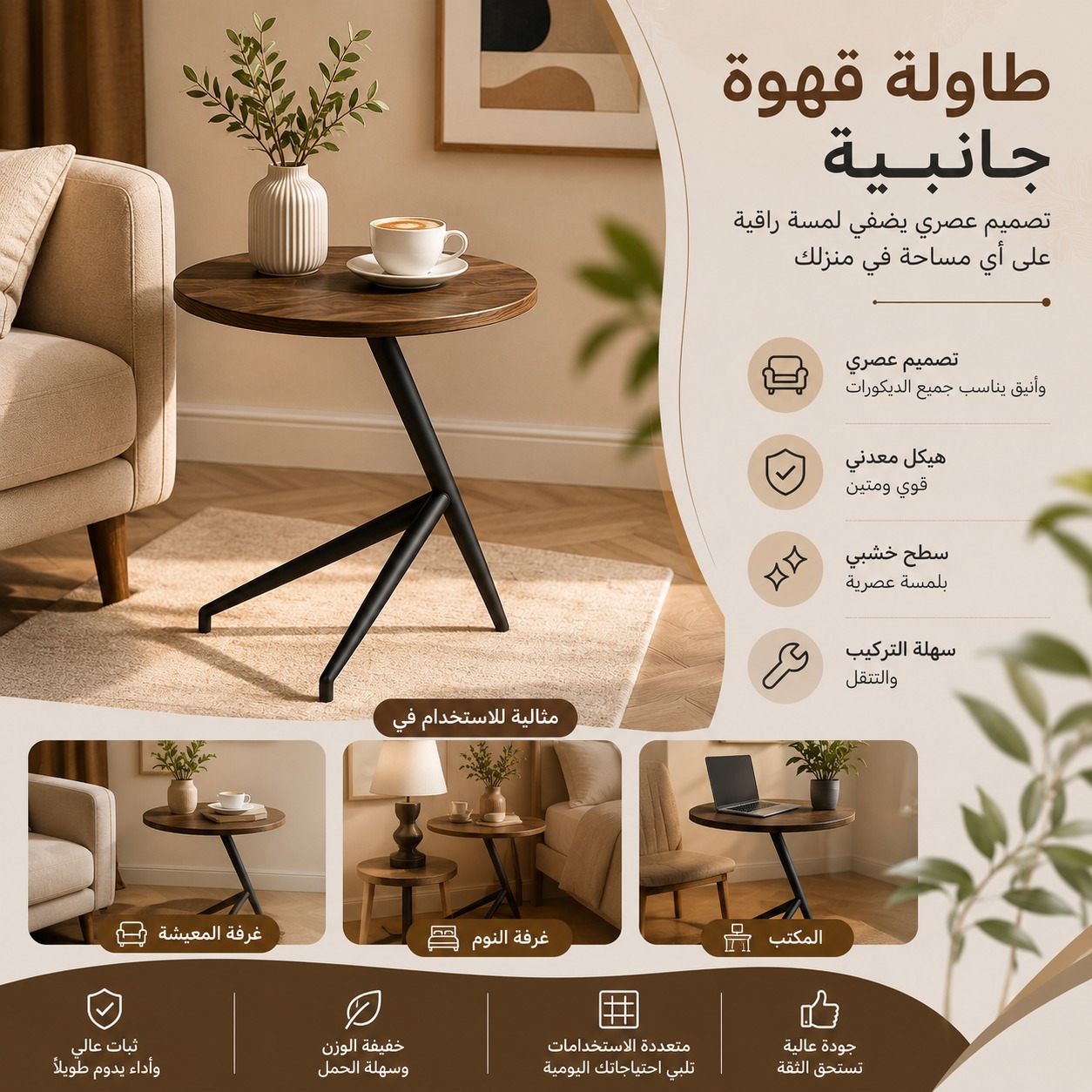  طاولة القهوة الجانبية “أوربان إيدج” – Urban Edge 
