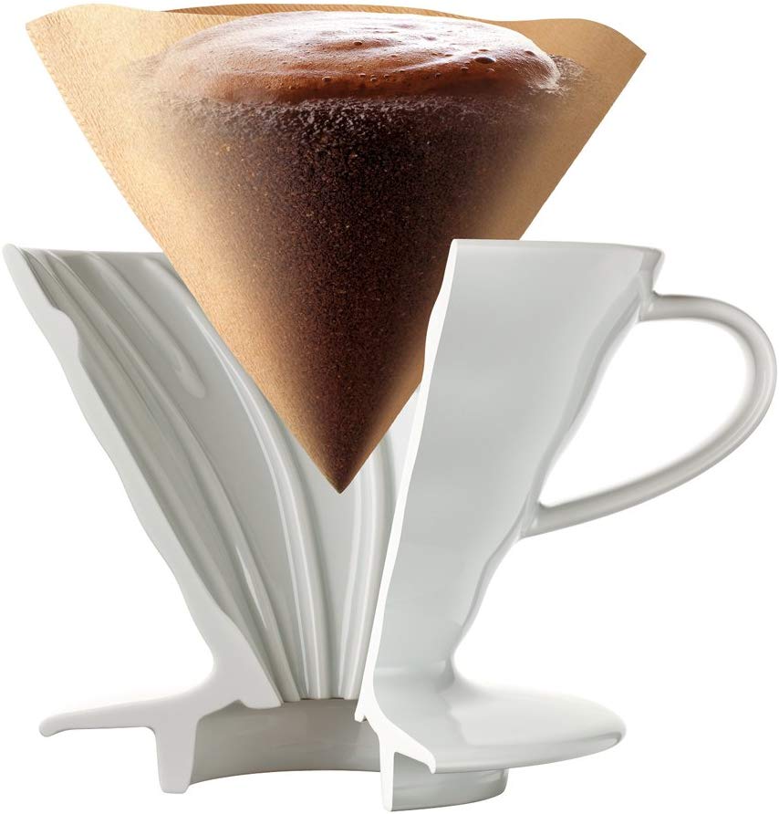 V60 قمع السراميك لتقطير القهوة  V2