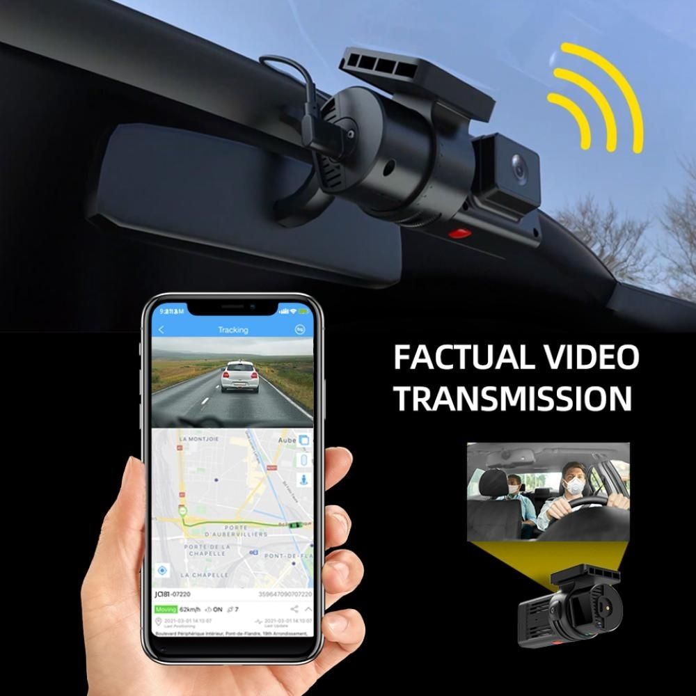 داش كام JIMI JC181 ثنائية العدسة مع تتبع GPS