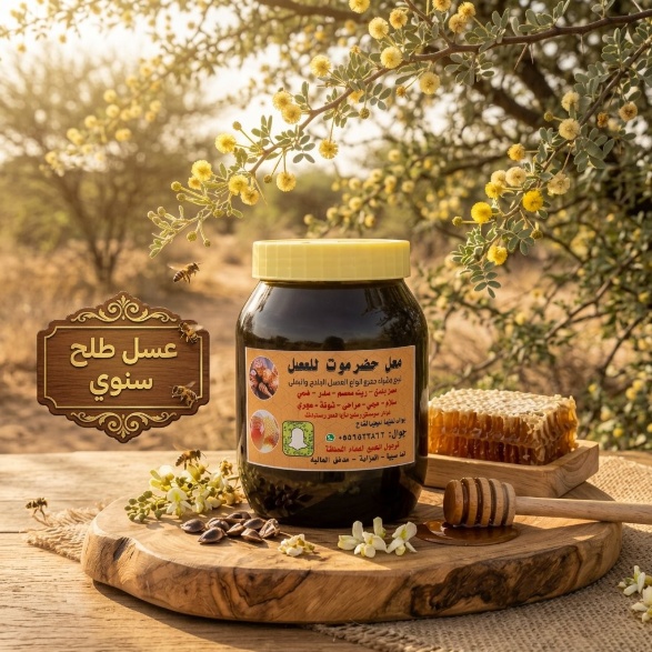 عسل طلح سنوي معتق لمدة سنة (كيلو)