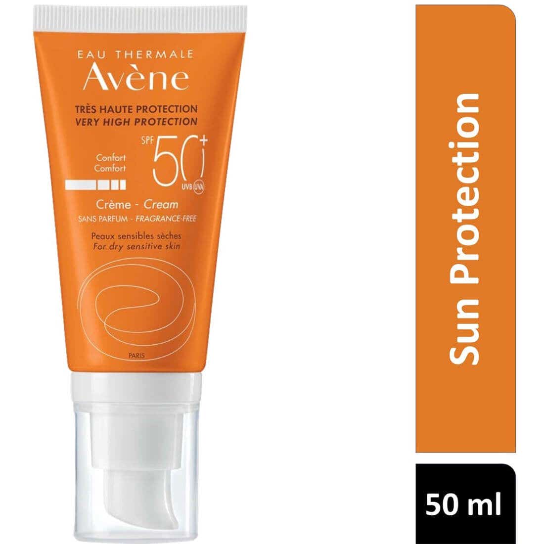 أفين كريم واقي شمس 50+ غير معطر 50 مل