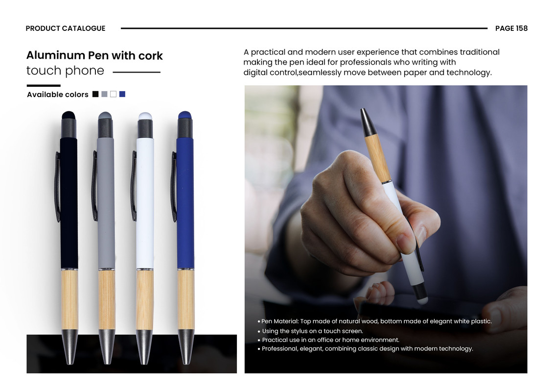 Pen with Wooden Grip