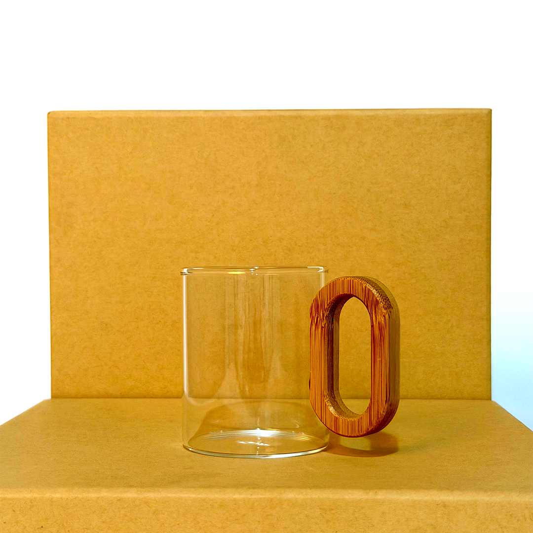 Eco-Friendly Set (Glass Cup – Glass Water Bottle – Candle)