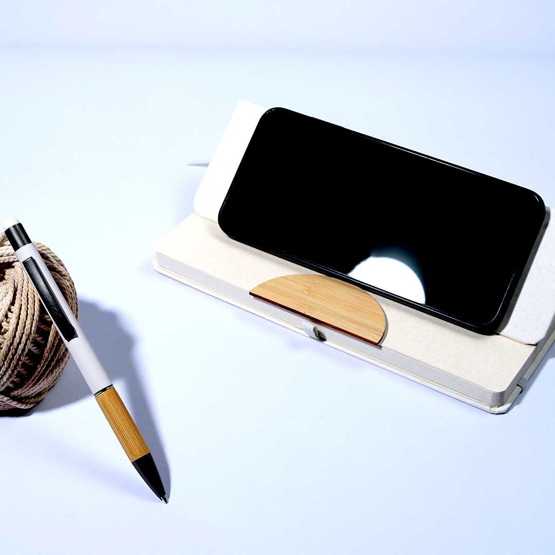 Notebook with Phone Stand