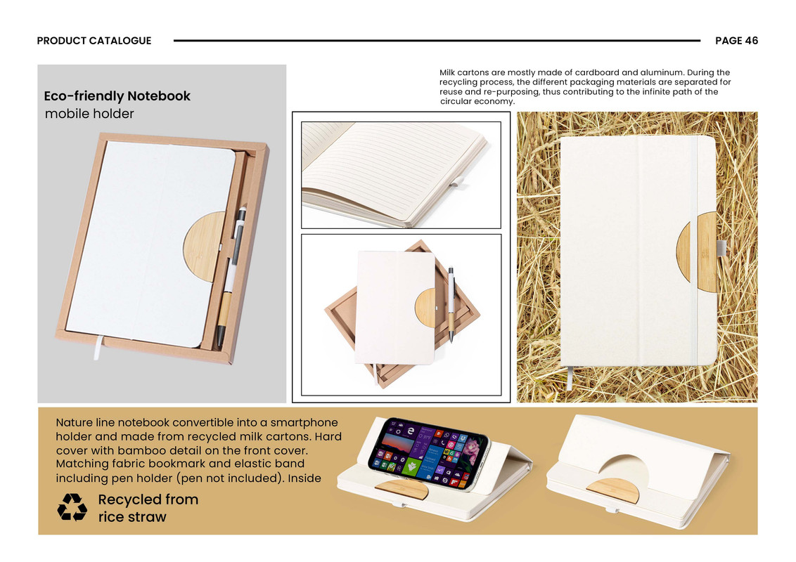 Notebook with Phone Stand