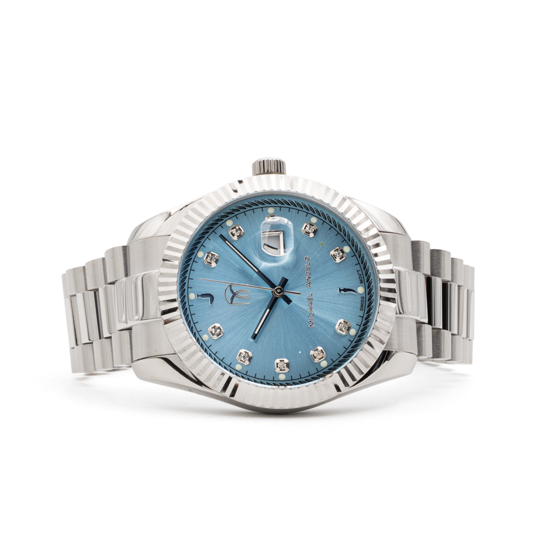  Micheal Angelo - Azzuro Silver - Men's Watch 