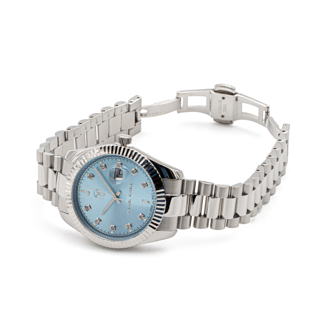  Micheal Angelo - Azzuro Silver - Men's Watch 