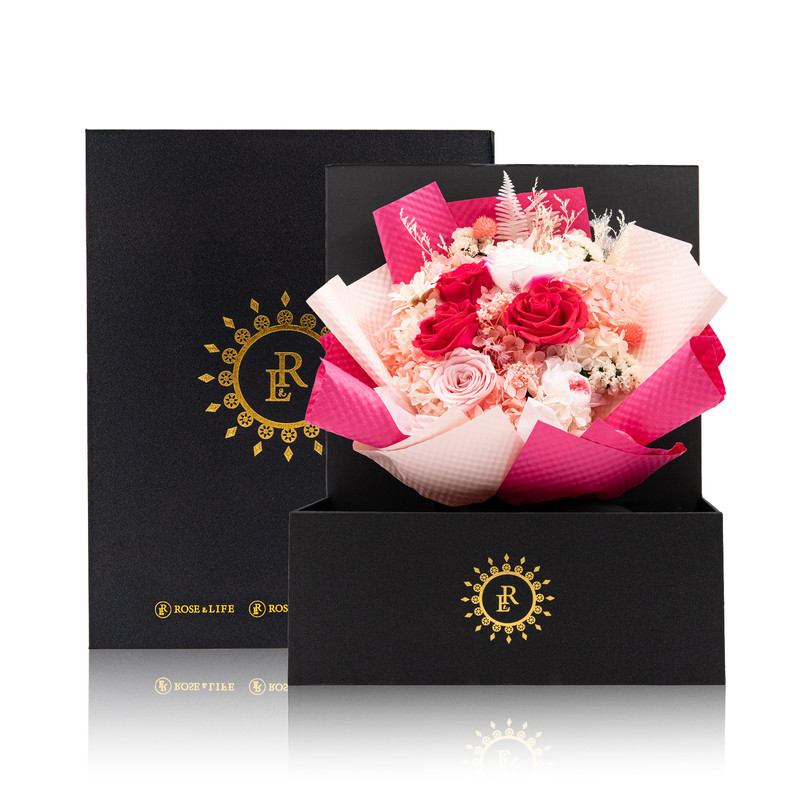  Rose & Life Pink Romance Bouquet Large 