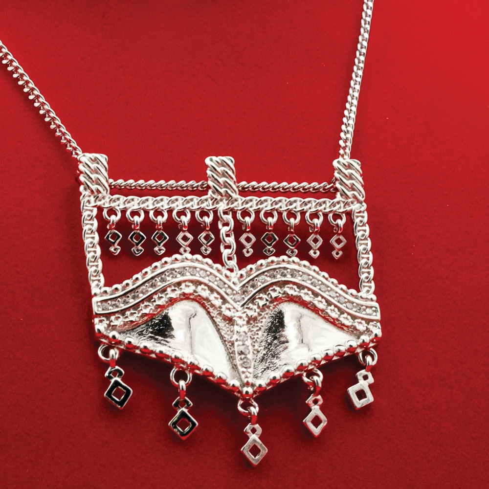  Burqa Necklace - Silver 