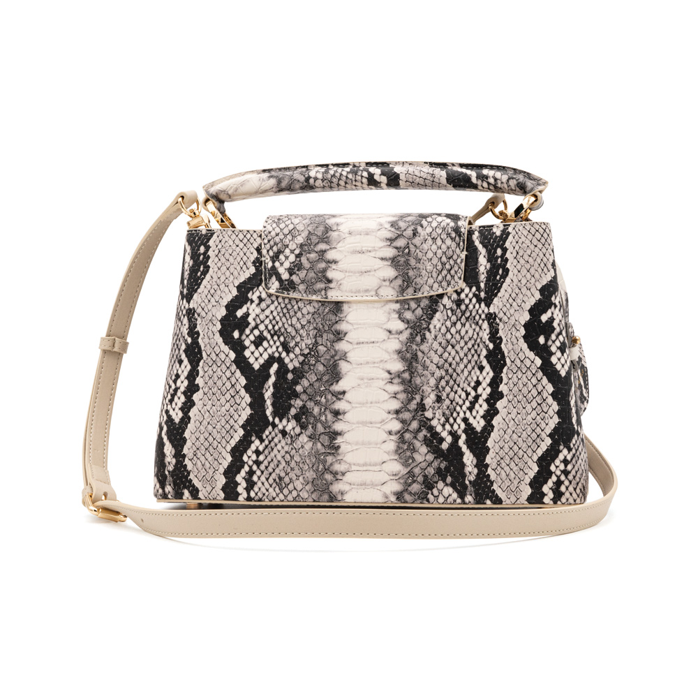  Michael Angelo - Pitone Bianco Nero - Women's Bag 