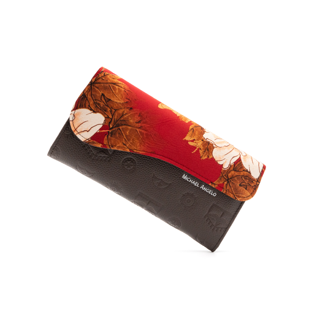  Michael Angelo - Rosso Foglia Fiori - Carry-All Wallet 
