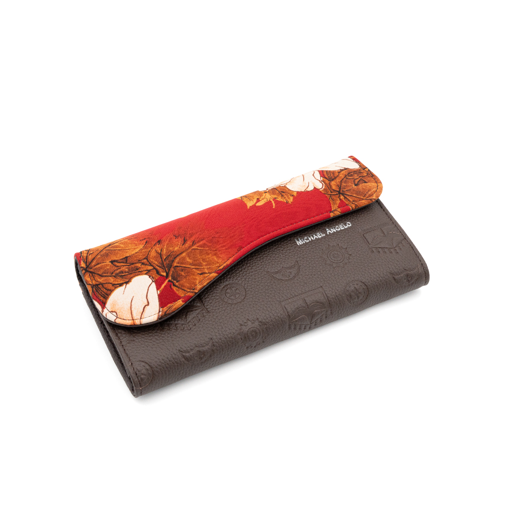  Michael Angelo - Rosso Foglia Fiori - Carry-All Wallet 