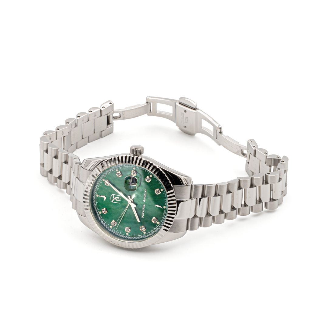  Micheal Angelo - Verde Silver - Men's Watch 