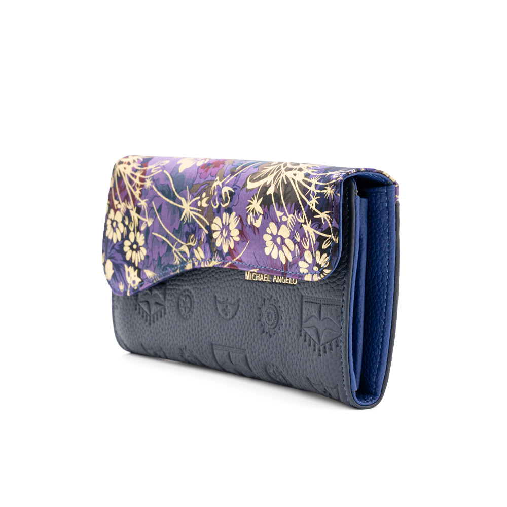  Michael Angelo - Viola Oro Fiori - Carry-All Wallet 