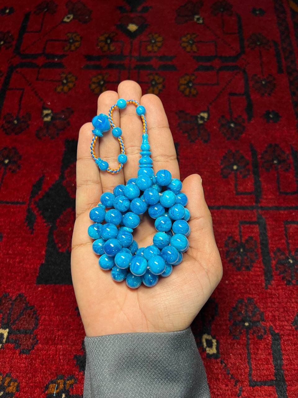 مسباح فاتوران صب جديد فاخر بخراطة مصنع النجوم بعدد 53 خرزة بمقاس 11×11.5 ملم