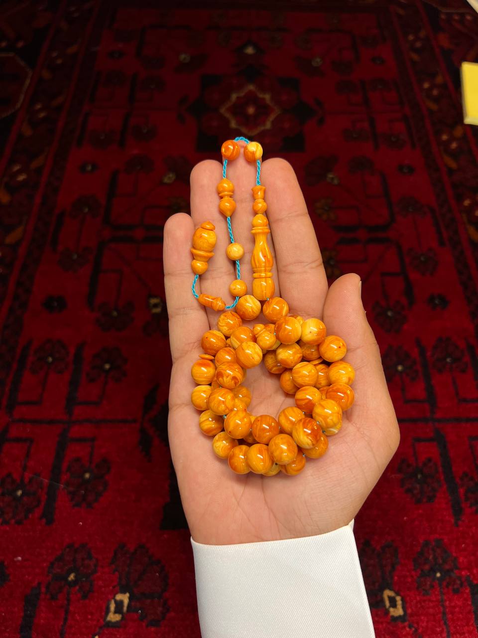 مسباح صب جديد يُعرف باسم بكلايت أو فاتوران بعدد 51 خرزة بمقاس 10 ملم بتصميم تمليكه فاخر