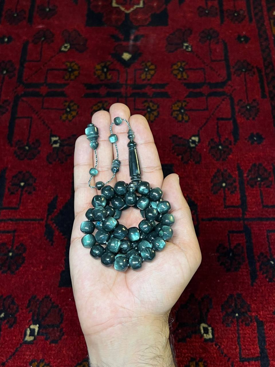 مسباح صب جديد (ما يُسمى بكلايت أو فاتوران) من نوع تمليكة بعدد 51 خرزة ومقاس 11 ملم
