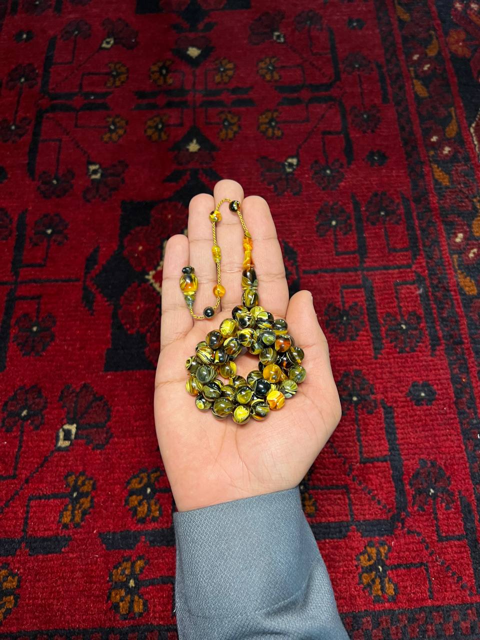 مسباح بكلايت تمليكة أنيق بعدد 51 خرزة ومقاس 10 ملم بتصميم فاخر