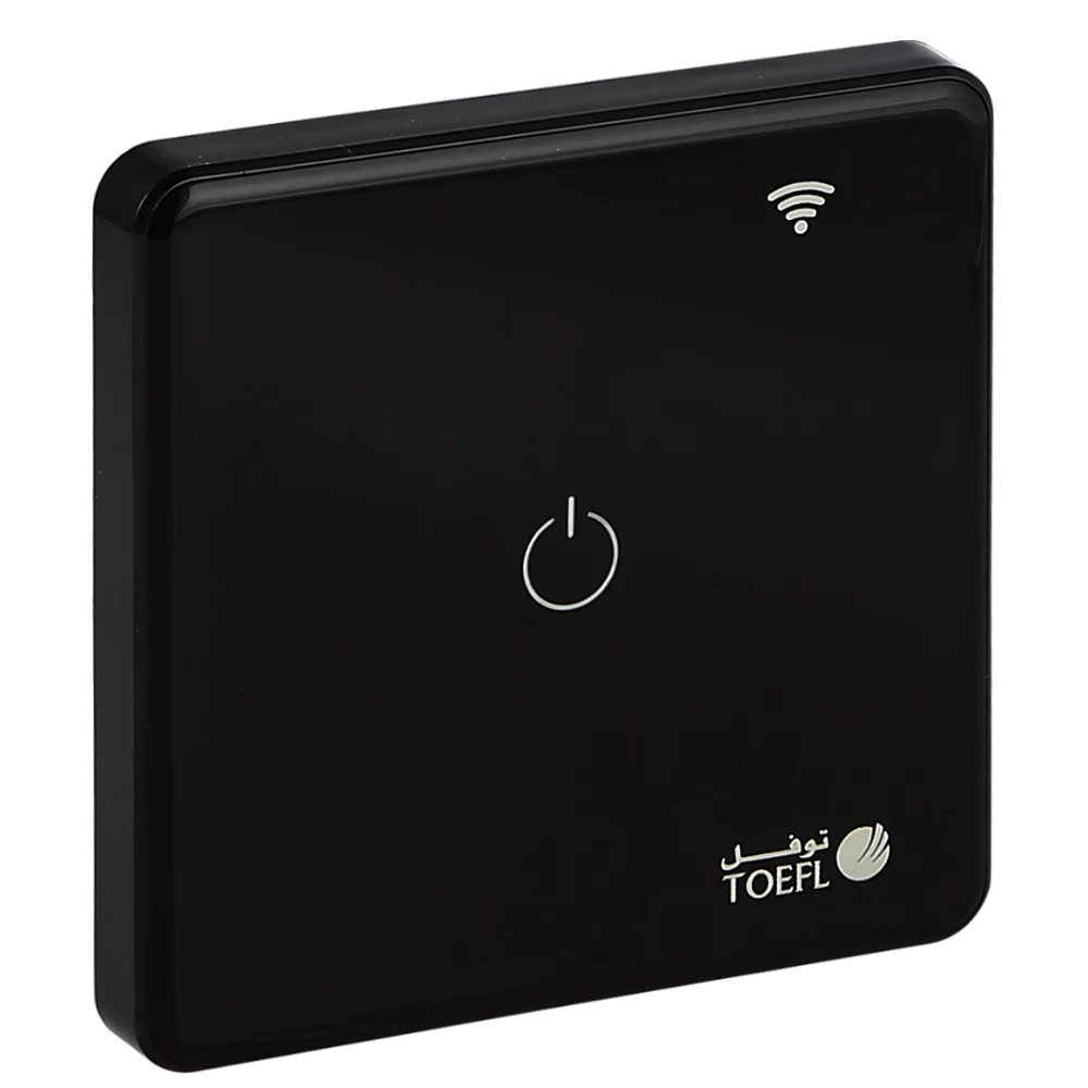 مفتاح مفرد اسود ذكي تحكم عن بعد WiFi - توفل 