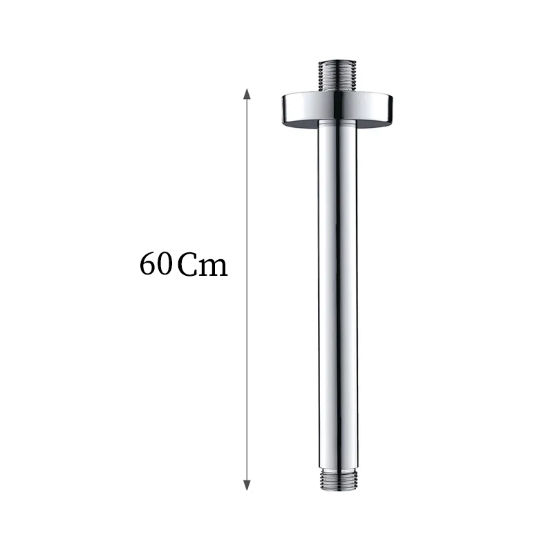 ذراع دش مطري سقفي كروم دائري 60cm 