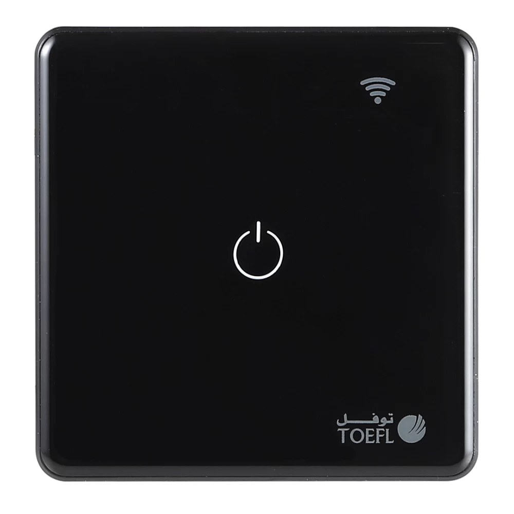 مفتاح مفرد اسود ذكي تحكم عن بعد WiFi - توفل 