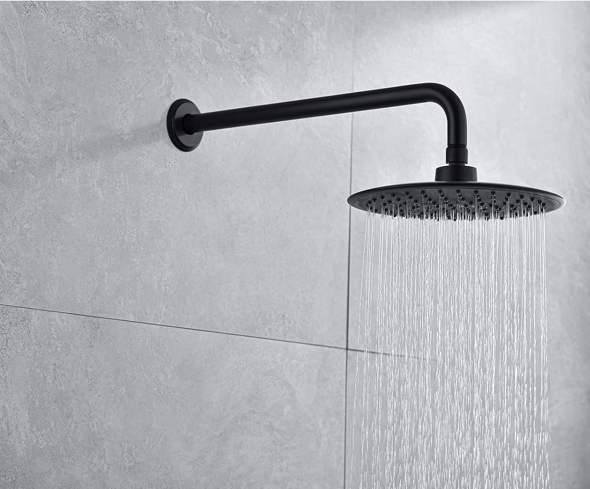  ذراع دش مخفي اسود جداري دائري 50cm 