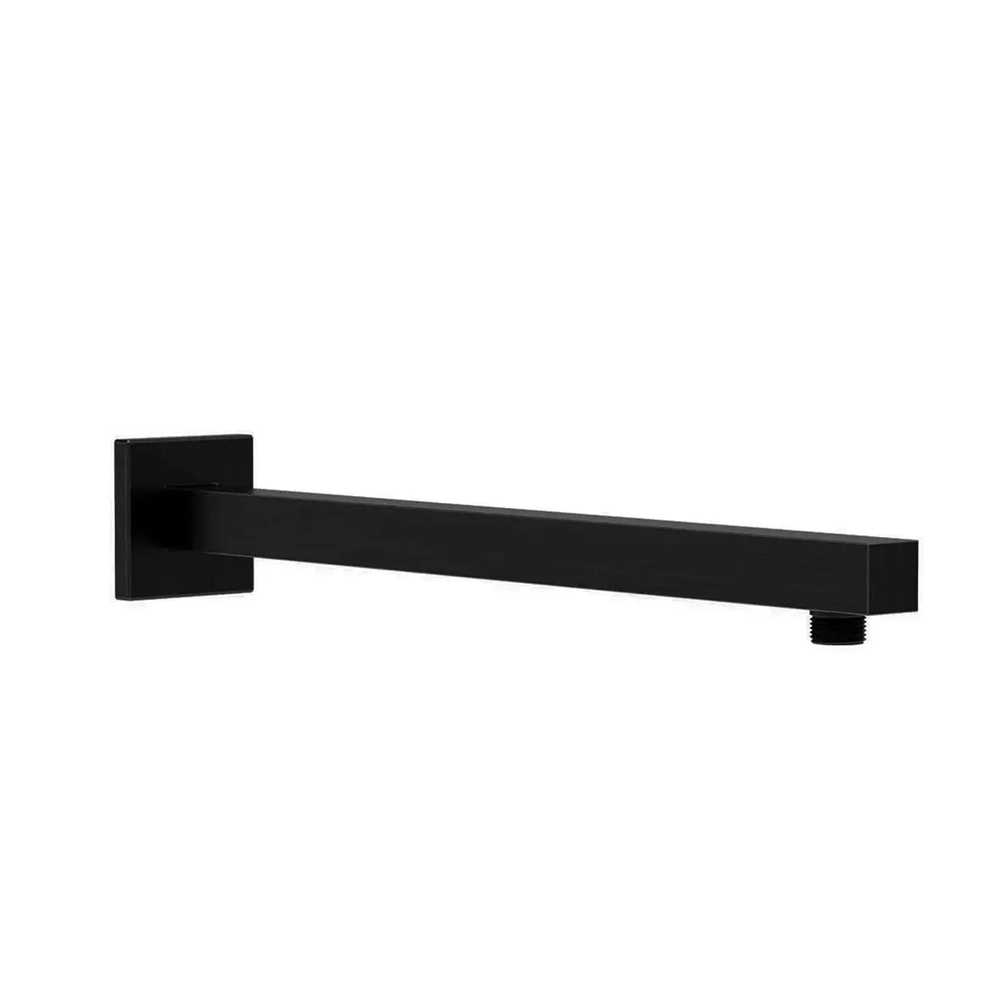 ذراع دش مطري جداري اسود مربع 40cm 