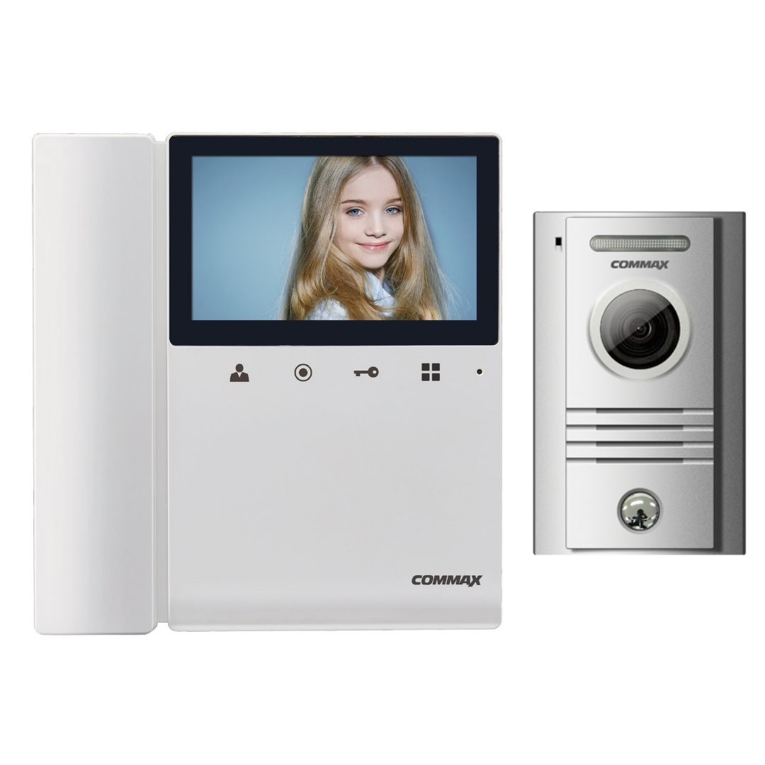 انتركوم شاشة عالية التقنية LCD ملونة 3-4 بوصة مع كاميرا بوابة ملونة - Commax 