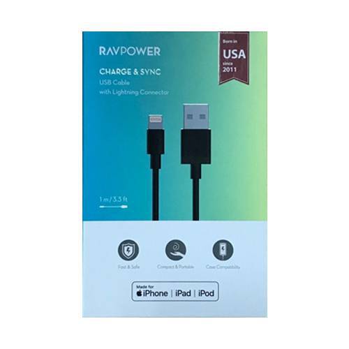عرض راف باور RAV POWER باور بنك  10الاف امبير 20واط منفذين USB +منفذ PD مع خاصية الشحن الجداري +كيبل ميكرو جلكسي +كيبل يواس بي قماش 1.20 