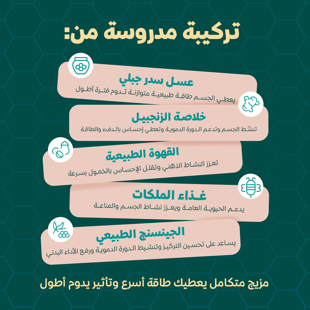 عسل الطاقة 500جم