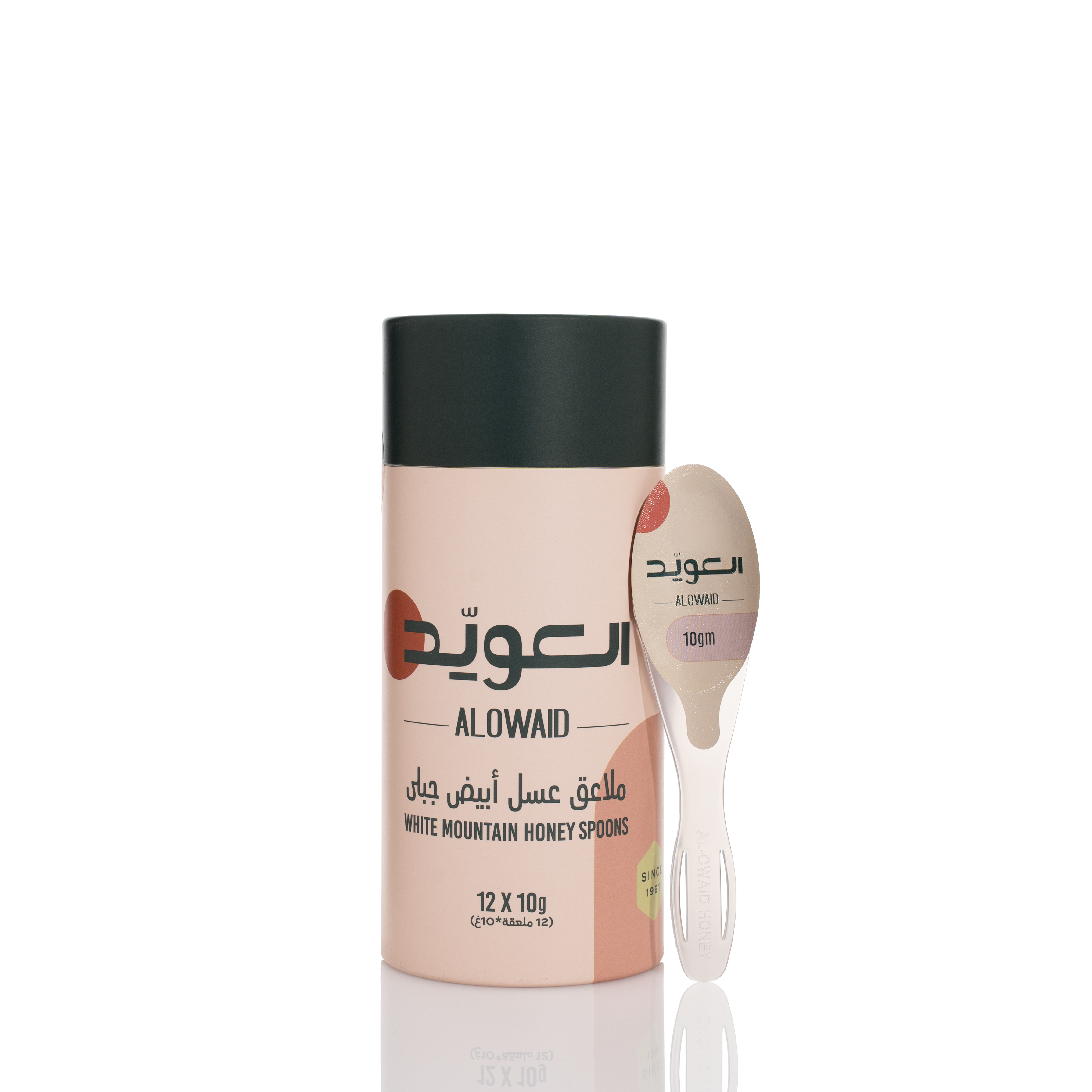 ملاعق عسل أبيض جبلي (12 ملعقة* 10جم)