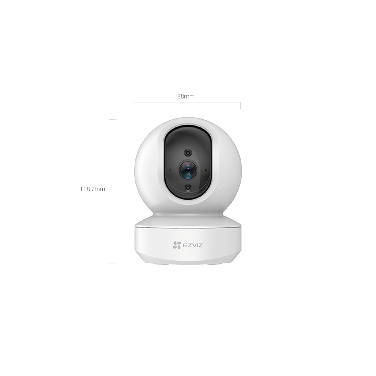 Ezviz TY1 : Smart Wi-Fi Pan &amp; Tilt Camera with 4MP resolution. - CS-TY1 (4MP)