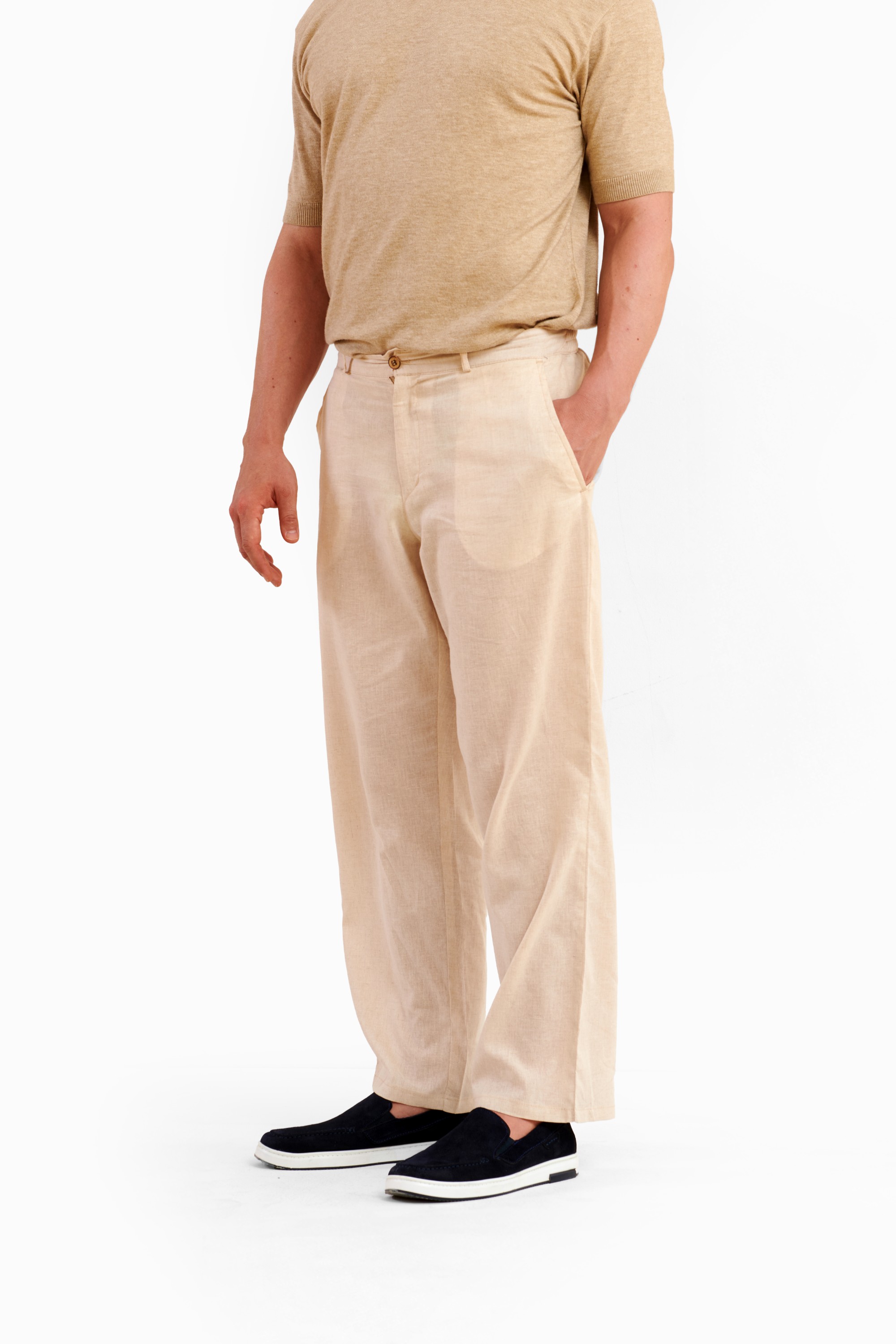 Beige Linen Pants — 4