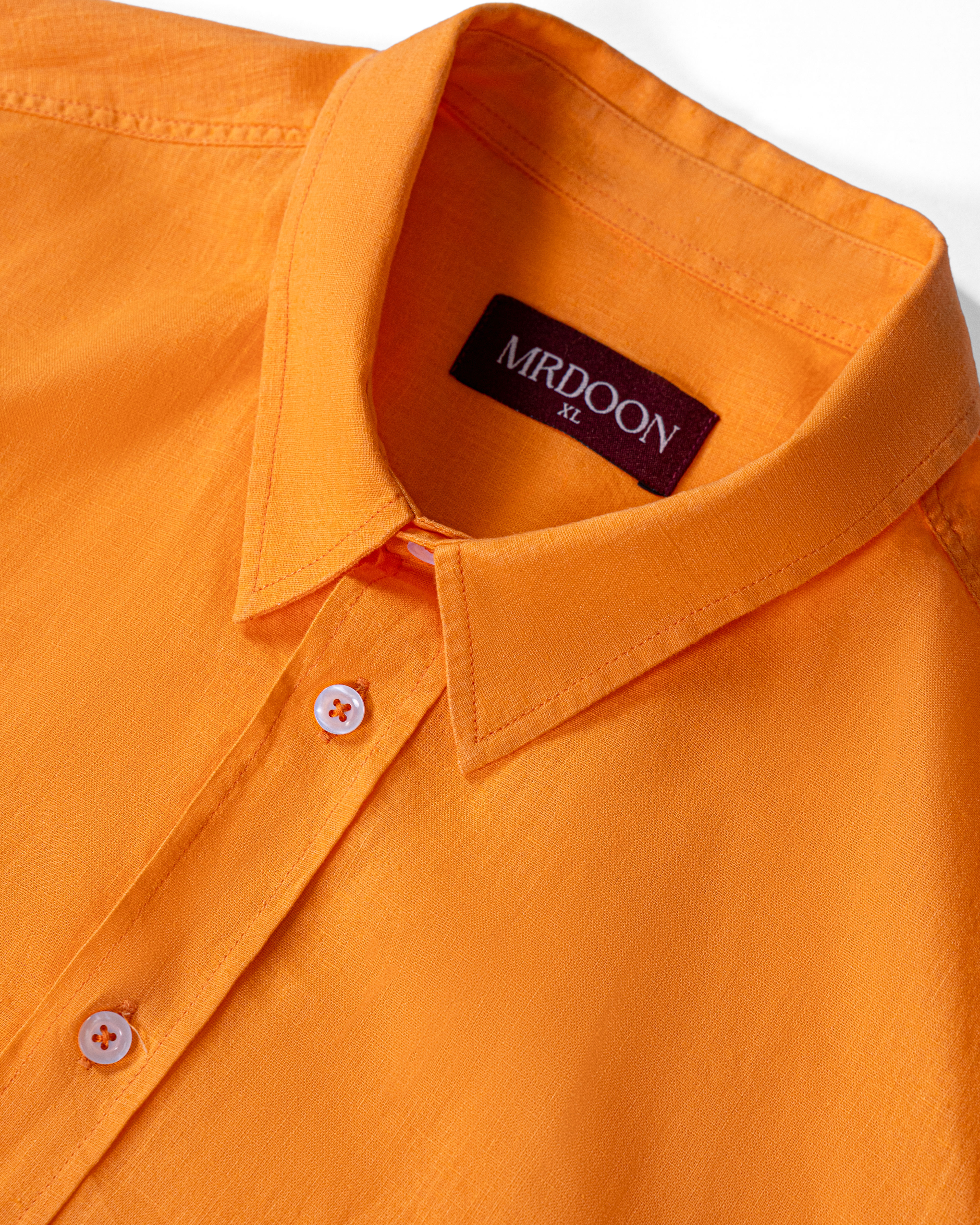 Orange Linen Shirt — 2