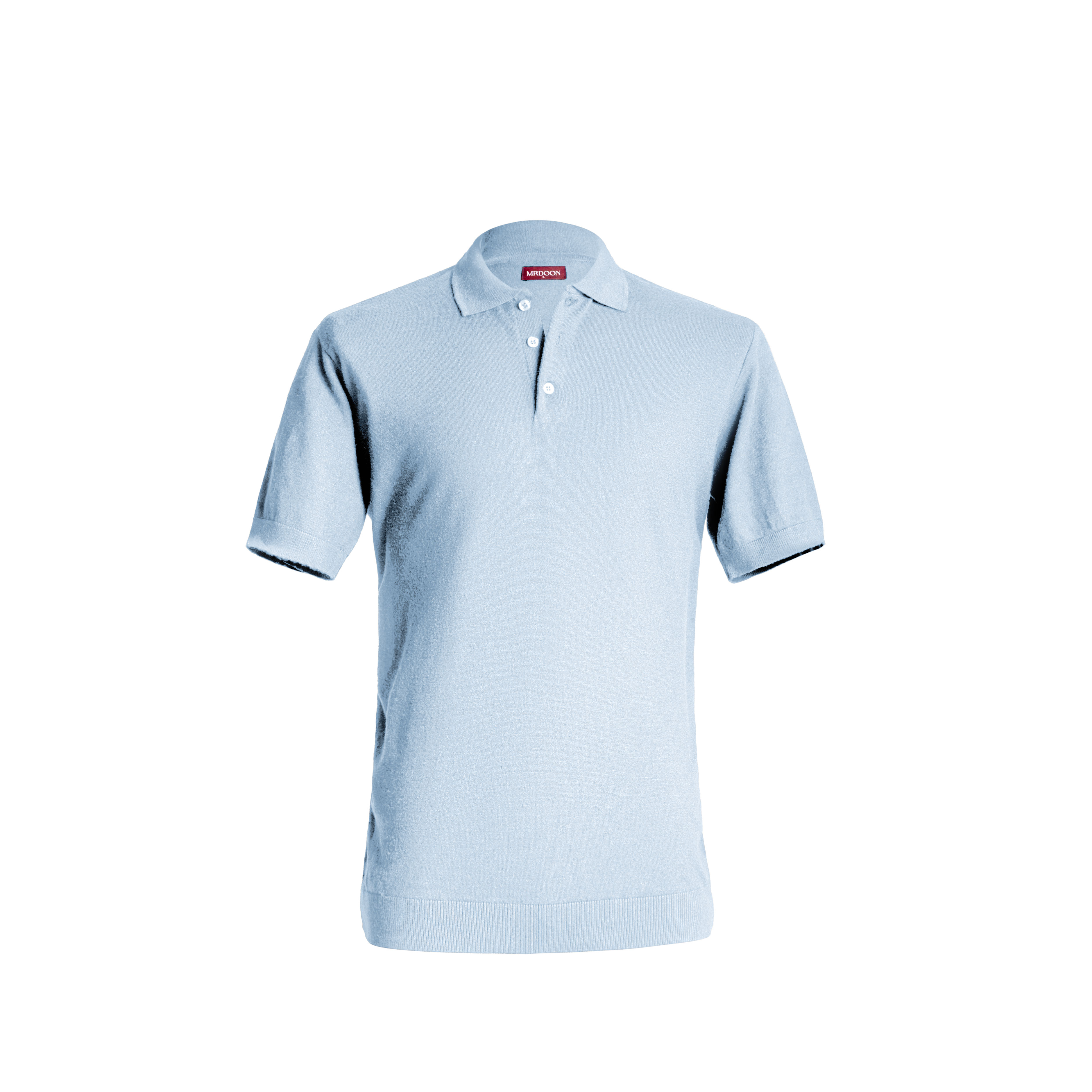 Baby Blue Knitted Polo — 1