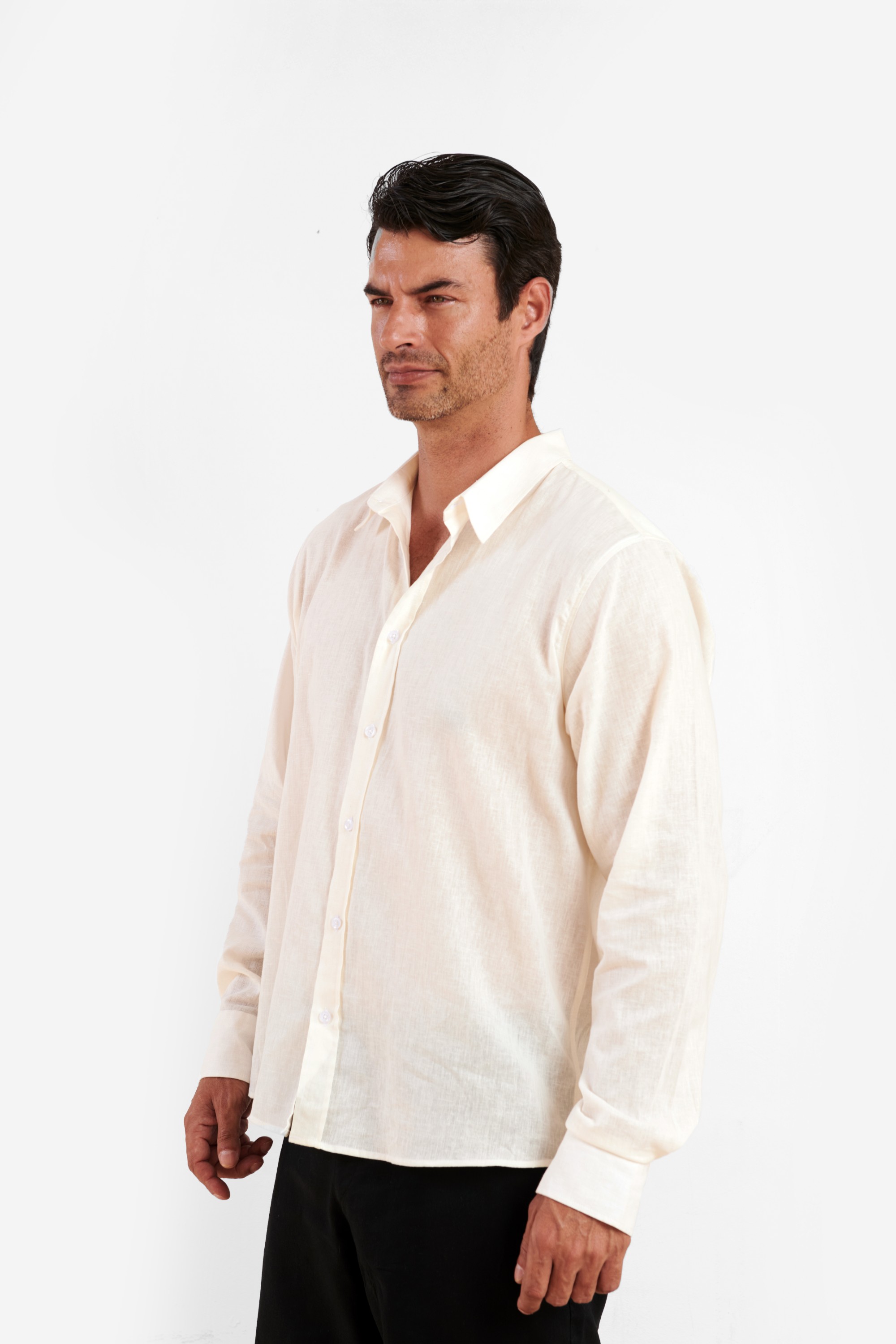 White Linen Shirt — 4