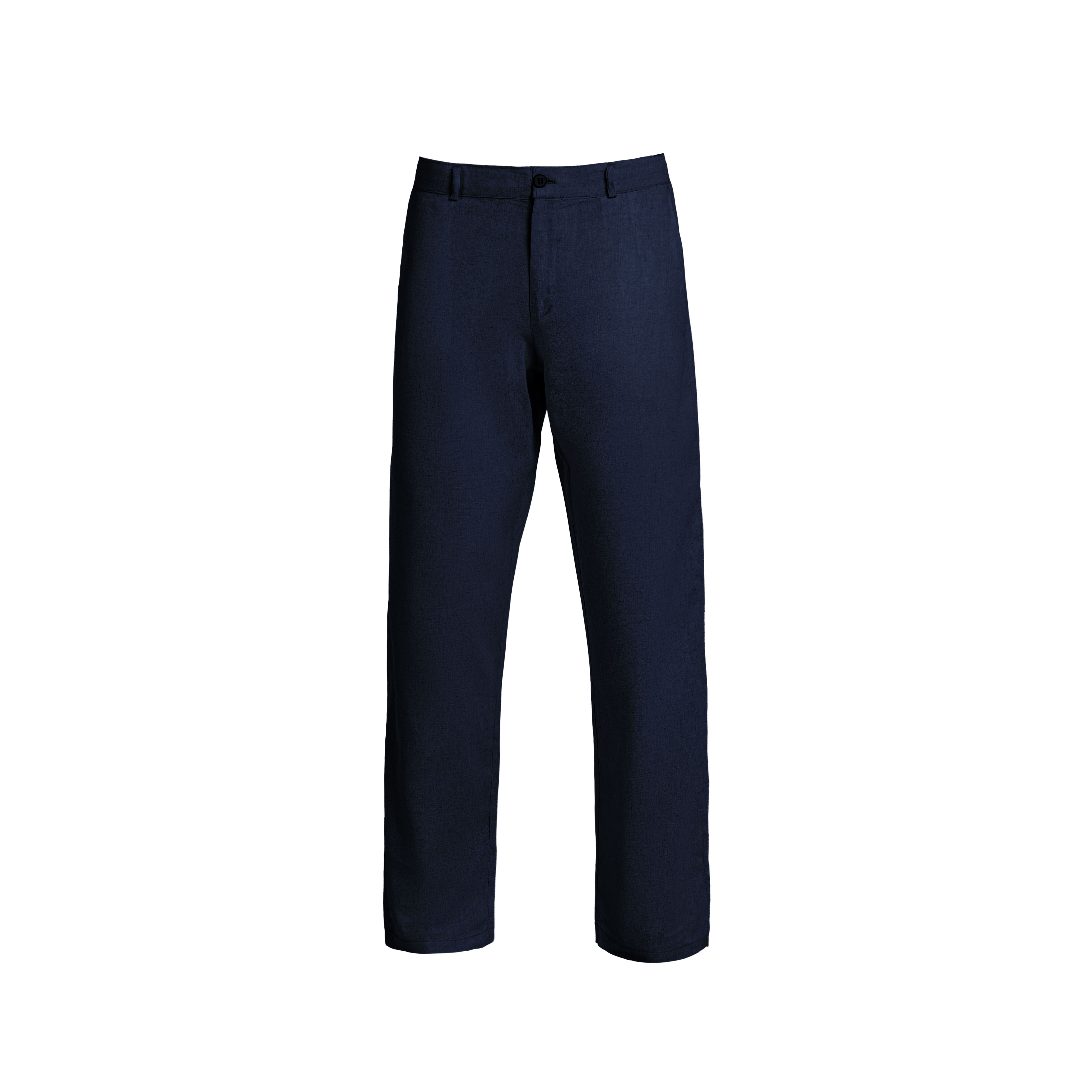 Navy Blue Linen Pants — 1