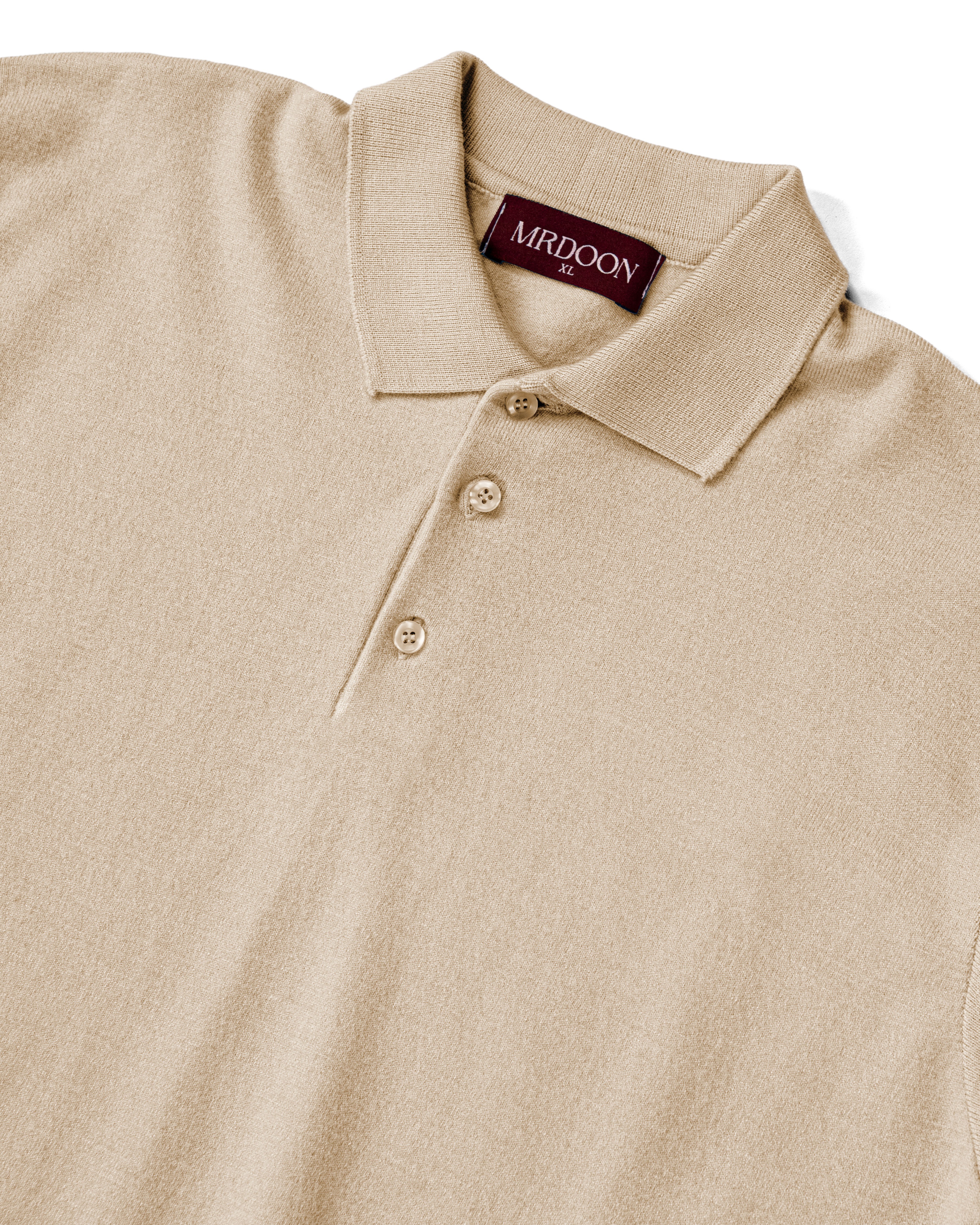 Beige Knitted Polo — 3