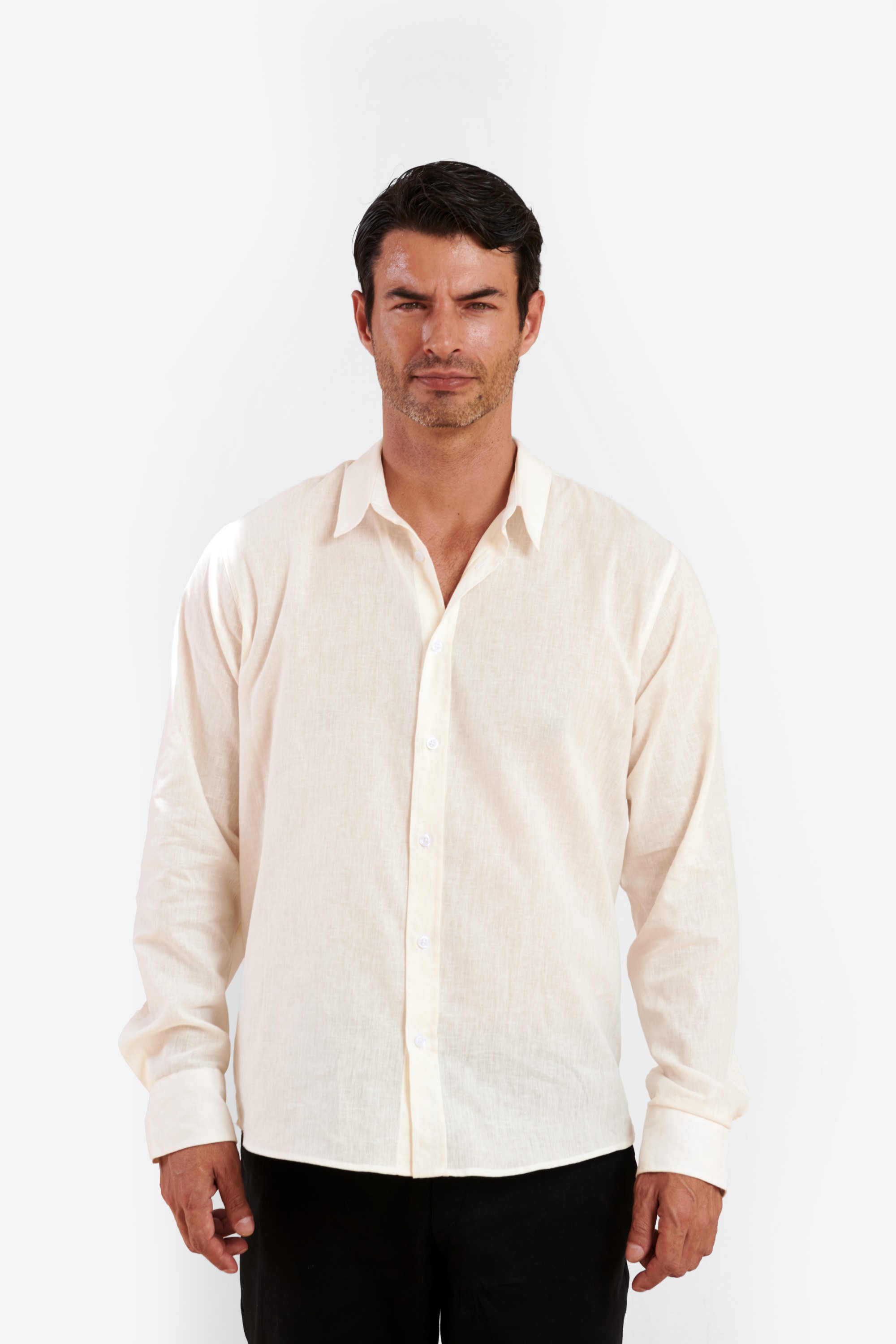 White Linen Shirt — 3