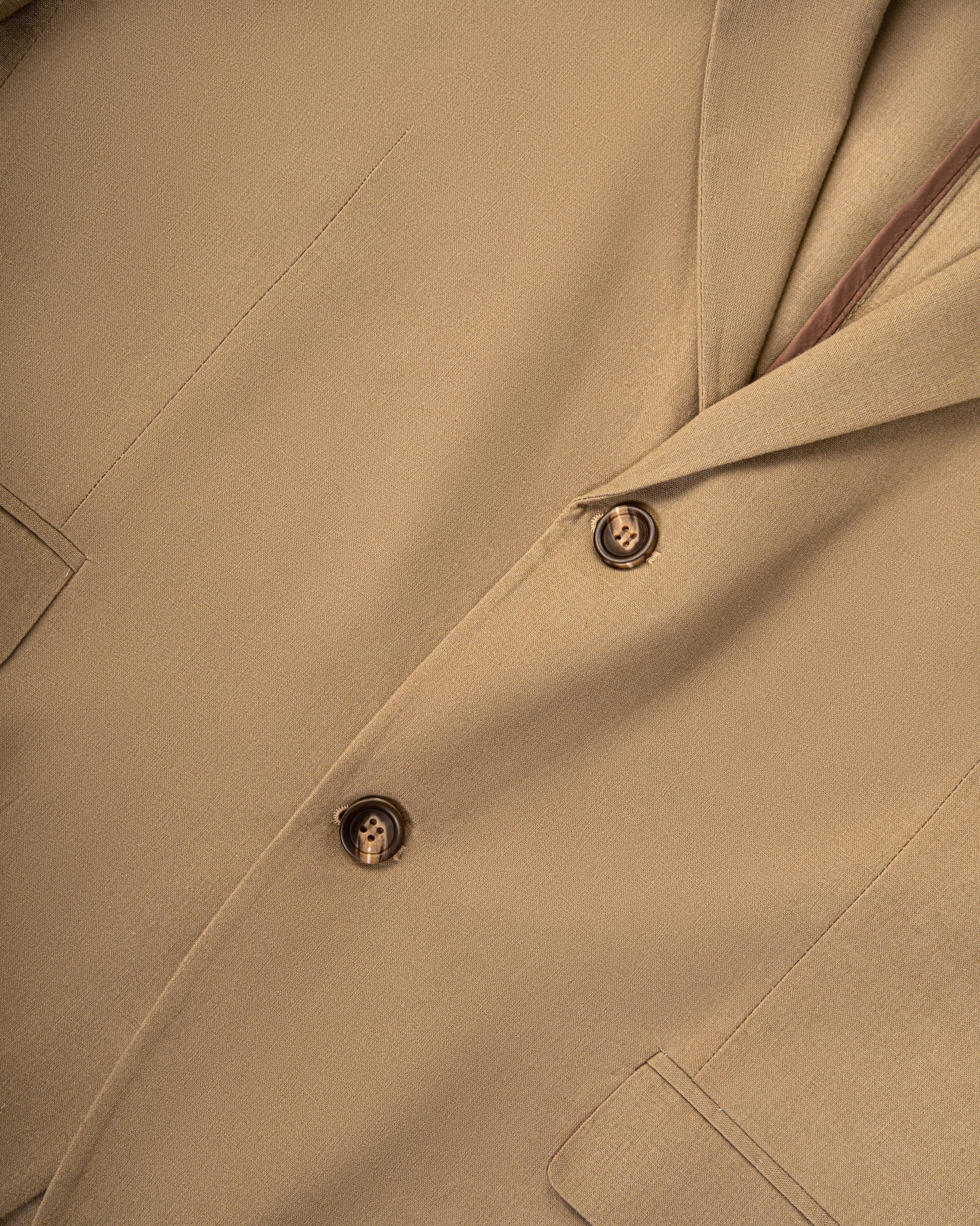 Beige Linen Blazer — 2