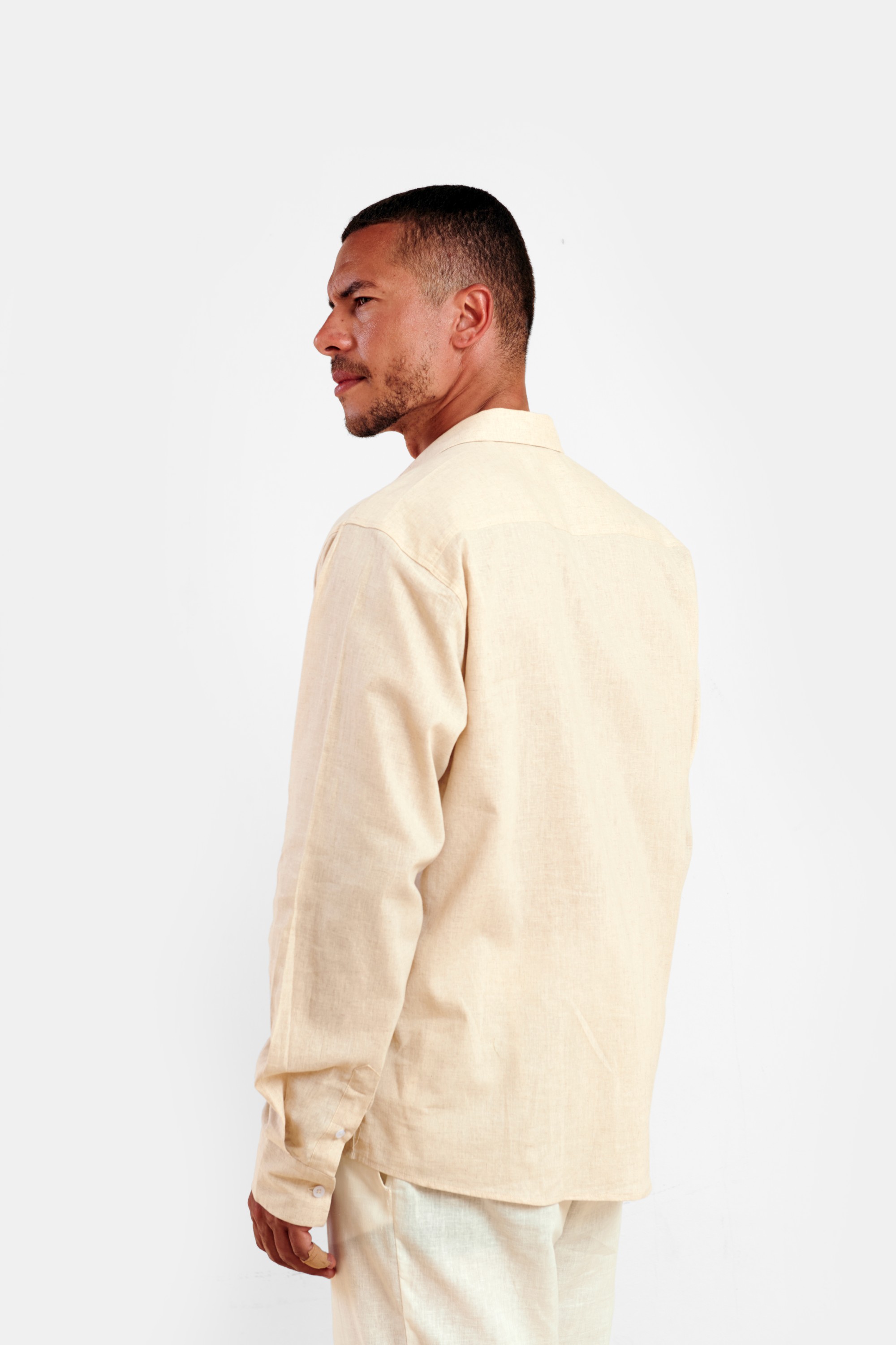 Beige Linen Shirt — 6