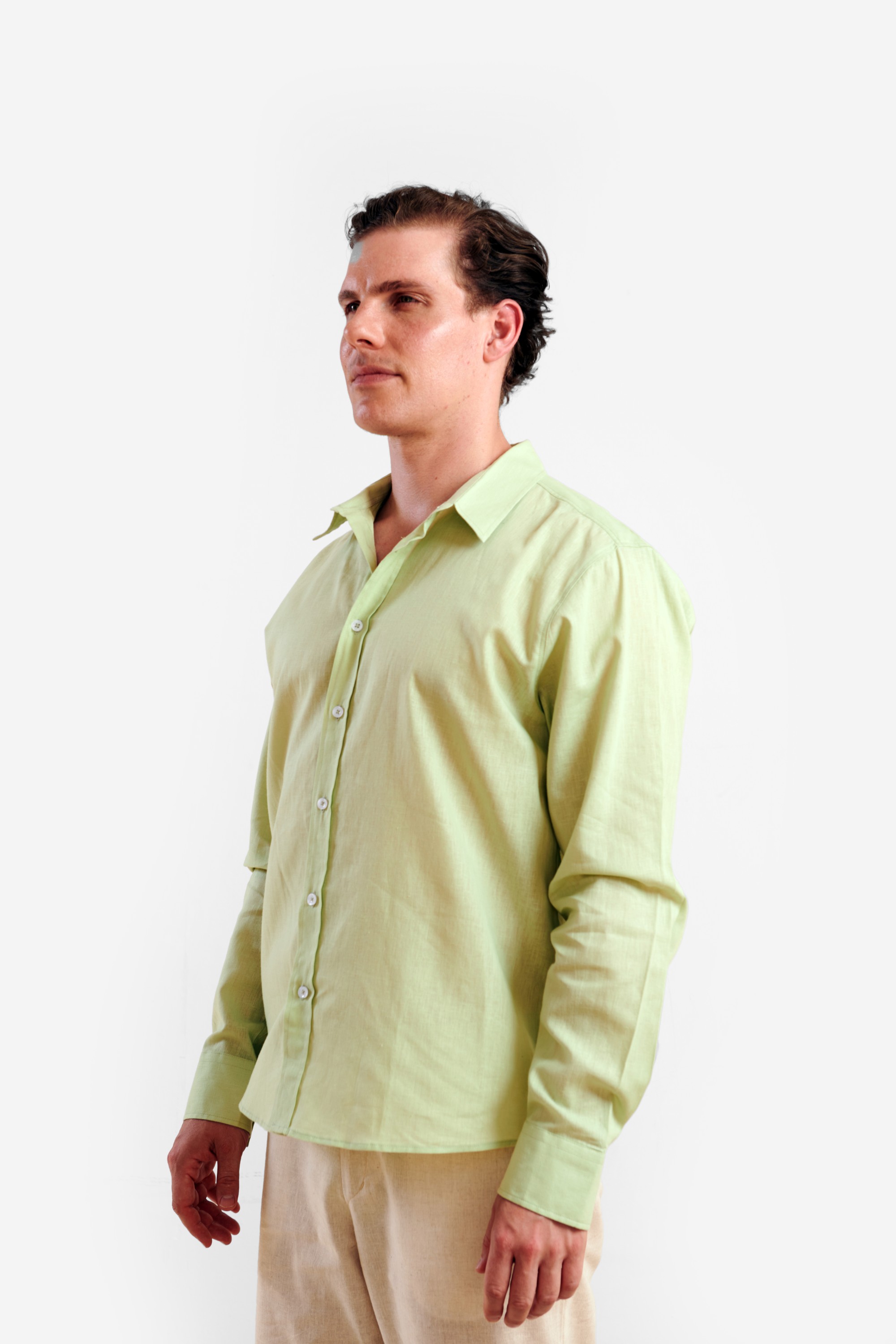 Mint Linen Shirt — 5