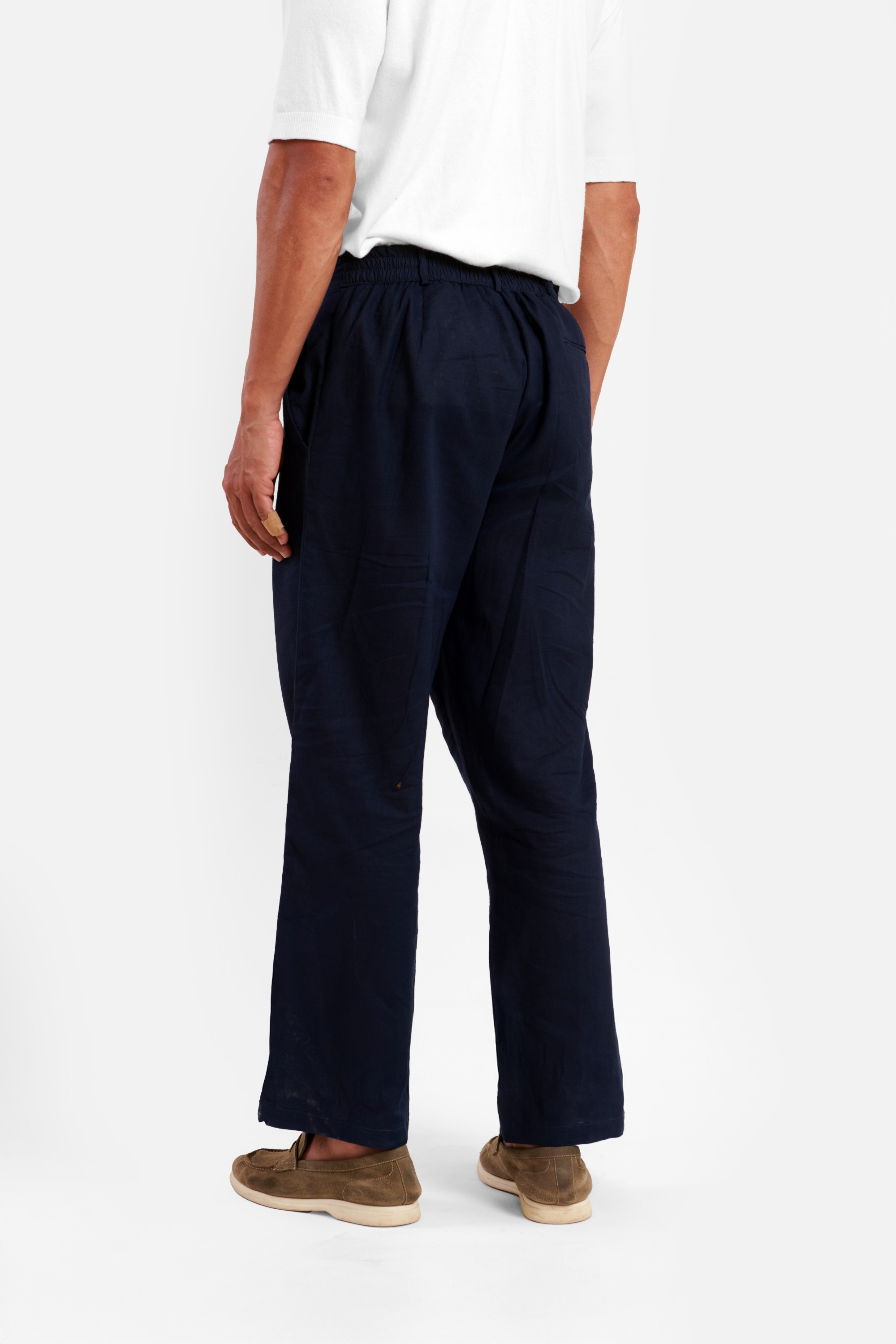 Navy Blue Linen Pants — 5