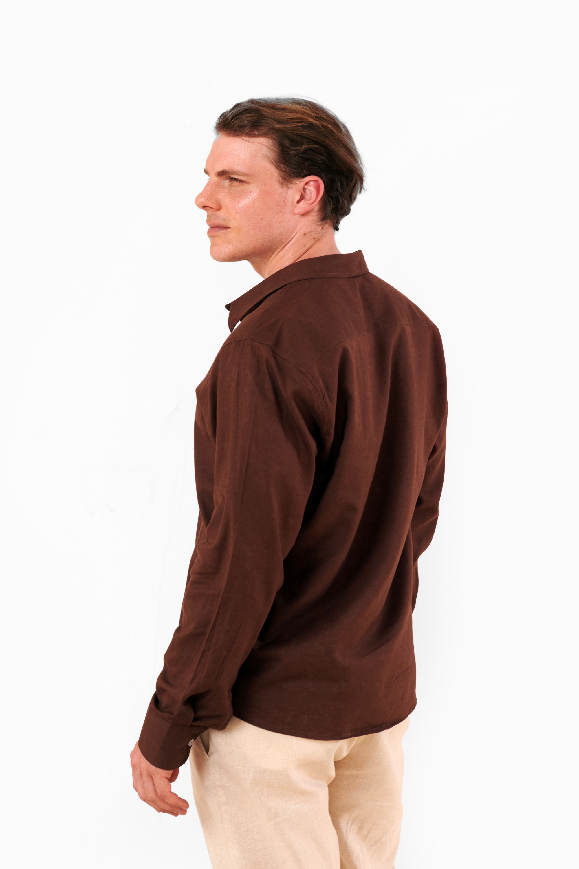 Brown Linen Shirt — 6