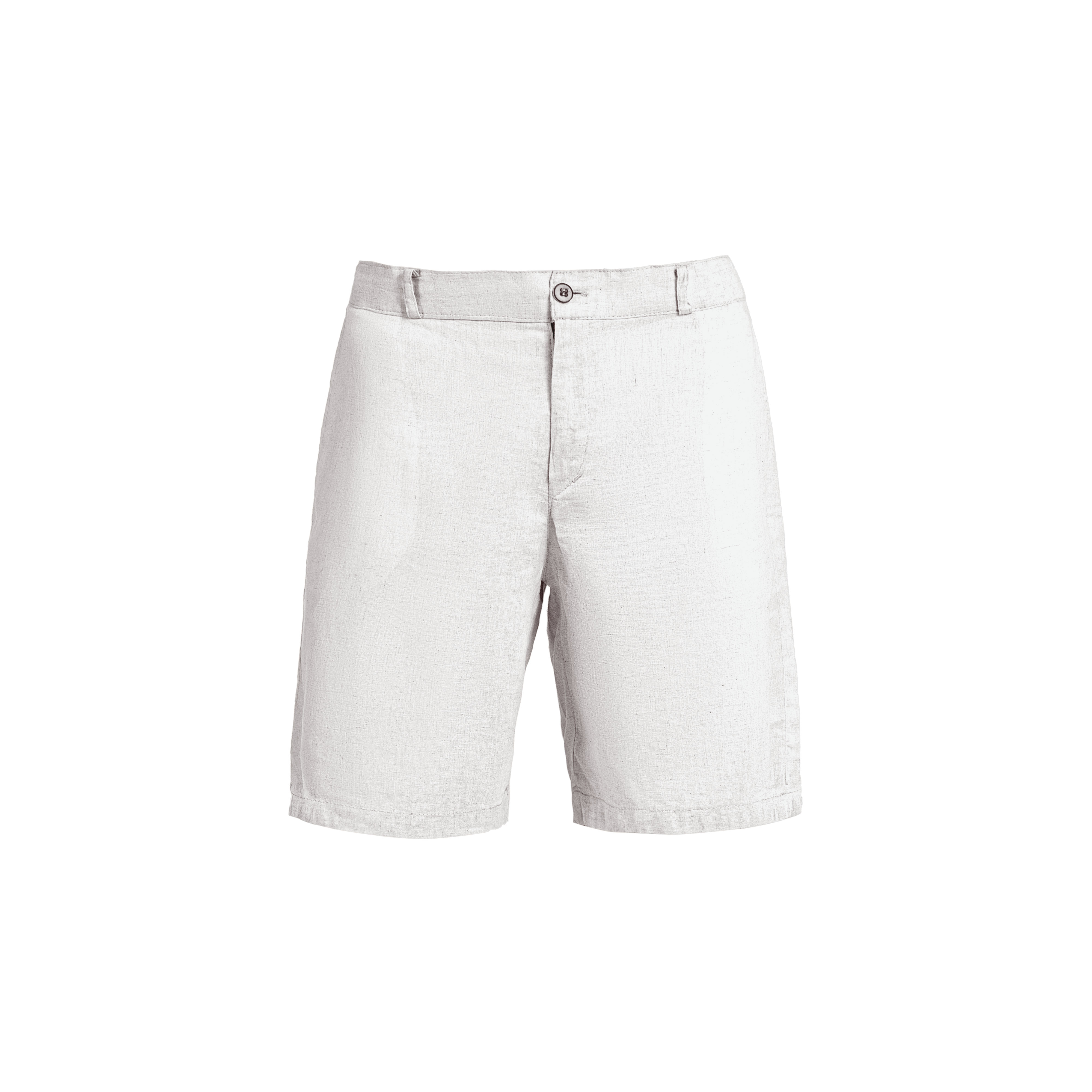 White Linen Shorts — 1