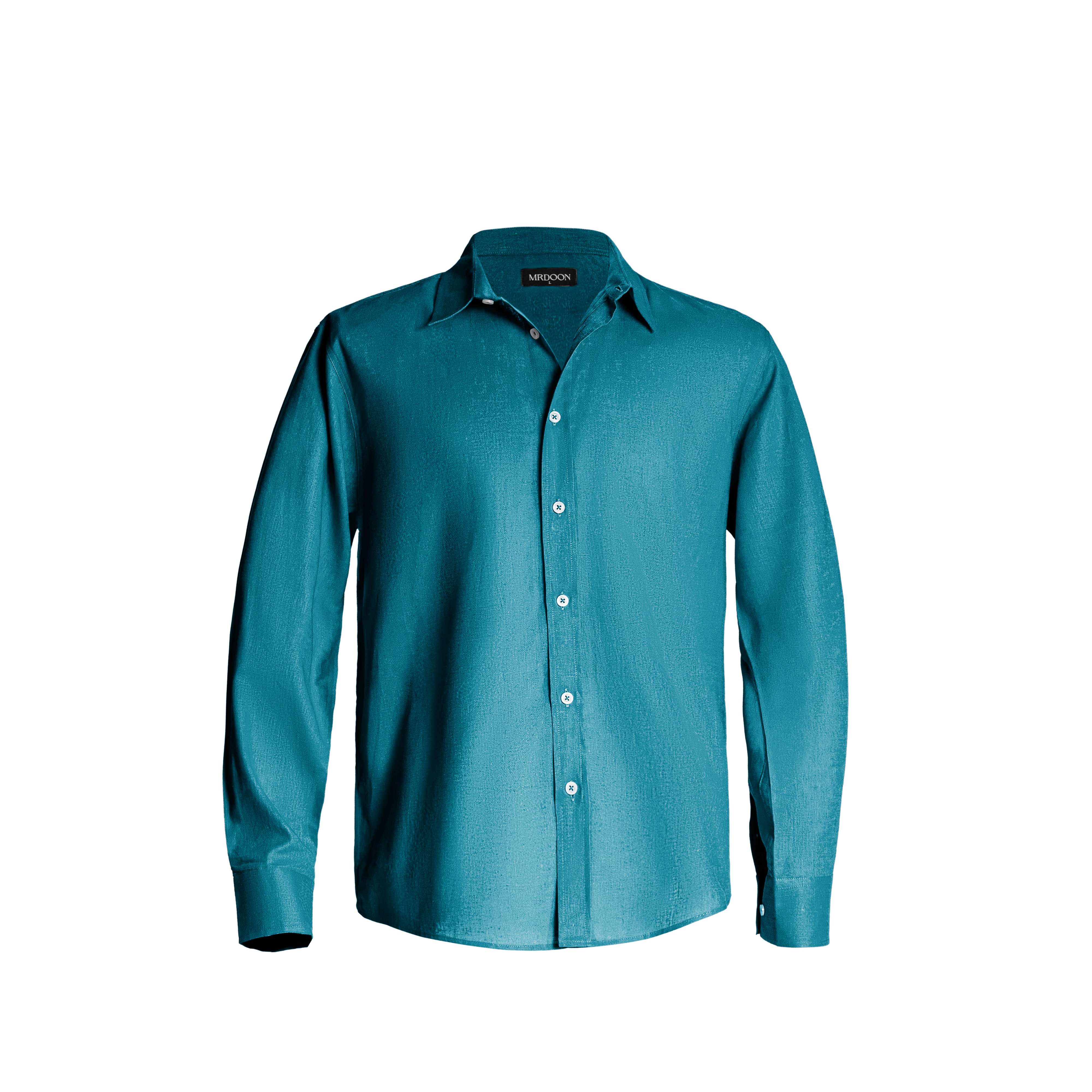 Teal Linen Shirt — 1